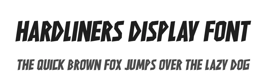 Hardliners Display Font by 99designs — Display Font