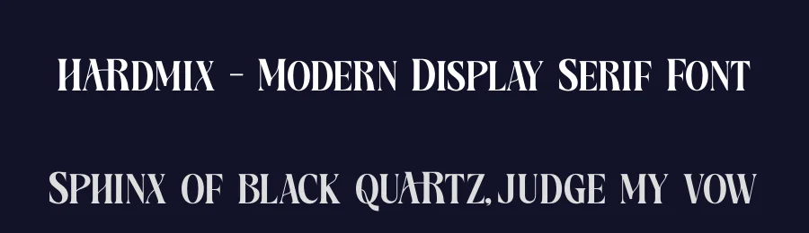 Hardmix – Modern Display Serif Font by timelesstype.co — Serif Font — thumbnail 2