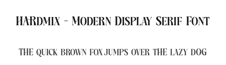 Hardmix – Modern Display Serif Font by timelesstype.co — Serif Font