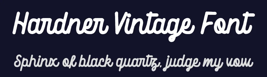 Hardner Vintage Font by Garisman Std — Script Handwritten Font — thumbnail 2