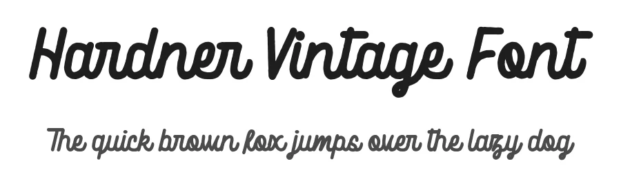 Hardner Vintage Font by Garisman Std — Script Handwritten Font