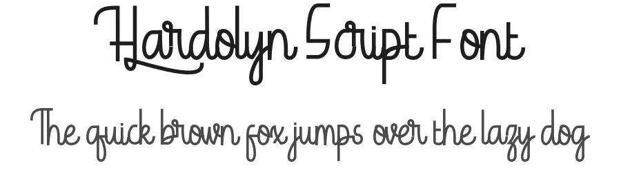 Hardolyn Script Font by Gartype Studio β Script Handwritten Font