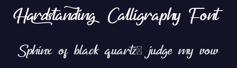 Hardstanding Calligraphy Font by nihstudio — Script Handwritten Font — thumbnail 2
