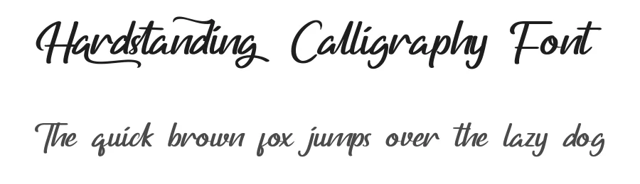 Hardstanding Calligraphy Font by nihstudio — Script Handwritten Font