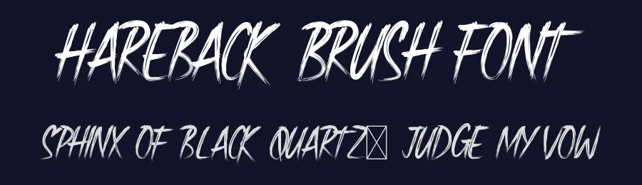 Hareback Brush Font by noahtype — Script Handwritten Font — thumbnail 2