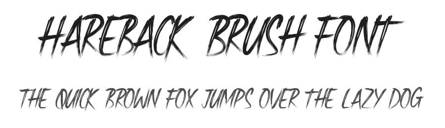 Hareback Brush Font by noahtype — Script Handwritten Font