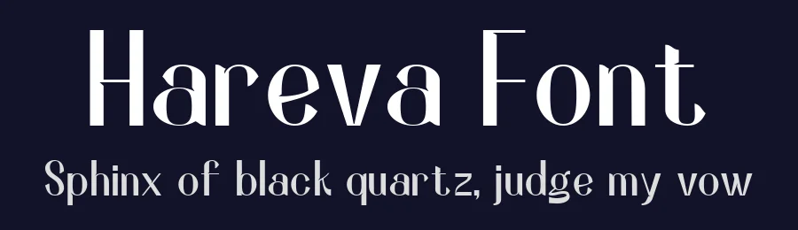 Hareva Font by Mofr 24 — Display Font — thumbnail 2