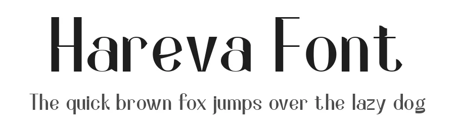Hareva Font by Mofr 24 โ Display Font