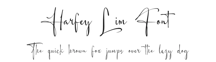 Harfey Lim Font by Denustudios — Script Handwritten Font