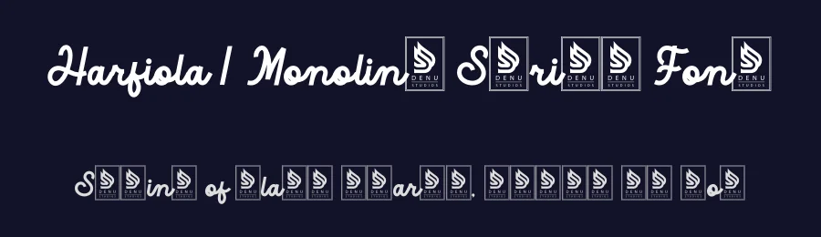 Harfiola | Monoline Script Font by Gracetypestudio — Script Handwritten Font — thumbnail 2