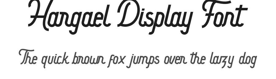 Hargael Display Font by Vultype Co. โ Display Font