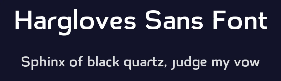 Hargloves Sans Font by heypentype — Sans Serif Font — thumbnail 2