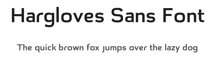 Hargloves Sans Font by heypentype — Sans Serif Font