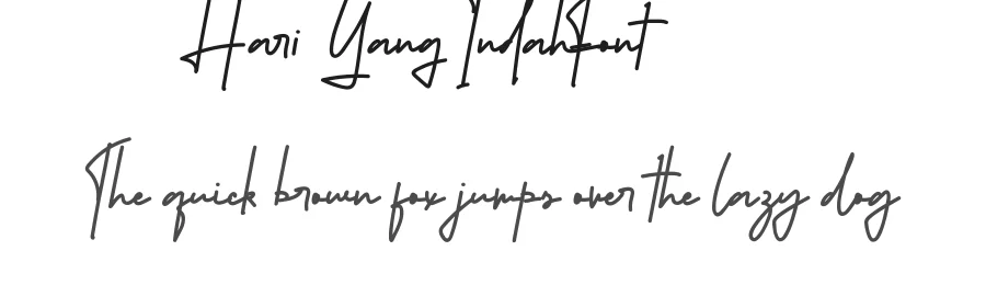 Hari Yang Indah Font by nihstudio — Script Handwritten Font