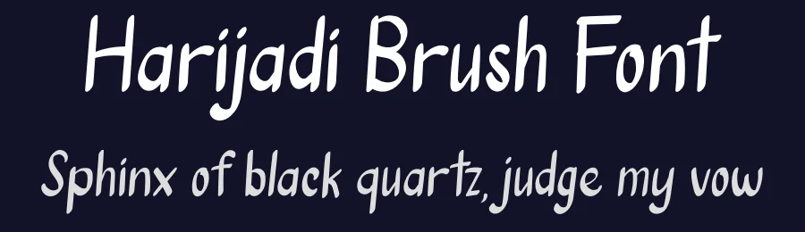 Harijadi Brush Font by planetz studio — Script Handwritten Font — thumbnail 2
