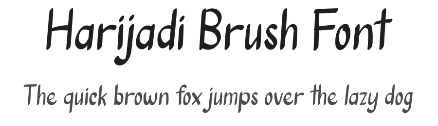 Harijadi Brush Font by planetz studio — Script Handwritten Font