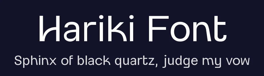 Hariki Font by Petra Szelezsán — Sans Serif Font — thumbnail 2