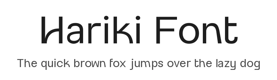 Hariki Font by Petra SzelezsΓ‘n β Sans Serif Font