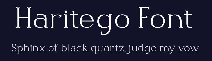 Haritego Font by Amorfa Type — Serif Font — thumbnail 2