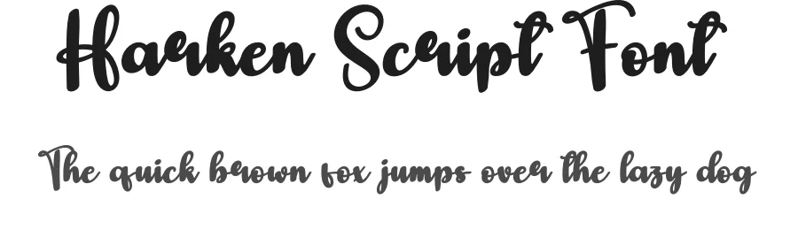 Harken Script Font by andikastudio — Script Handwritten Font