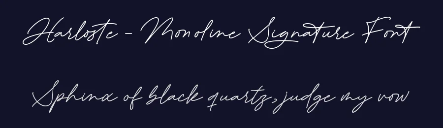 Harloste – Monoline Signature Font by letterenastudios — Script Handwritten Font — thumbnail 2