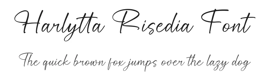 Harlytta Risedia Font by perspectype — Script Handwritten Font