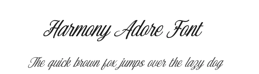 Harmony Adore Font by Rantautype — Script Handwritten Font