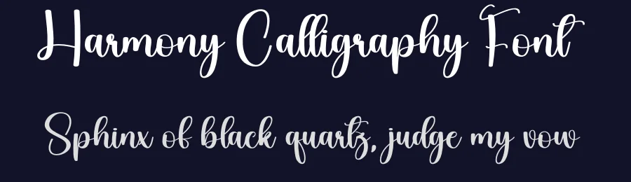 Harmony Calligraphy Font by creativeletter — Script Handwritten Font — thumbnail 2