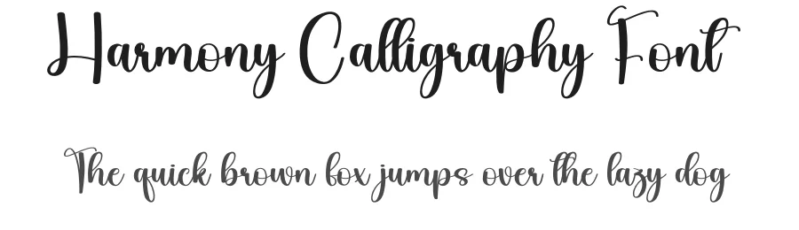 Harmony Calligraphy Font by creativeletter — Script Handwritten Font