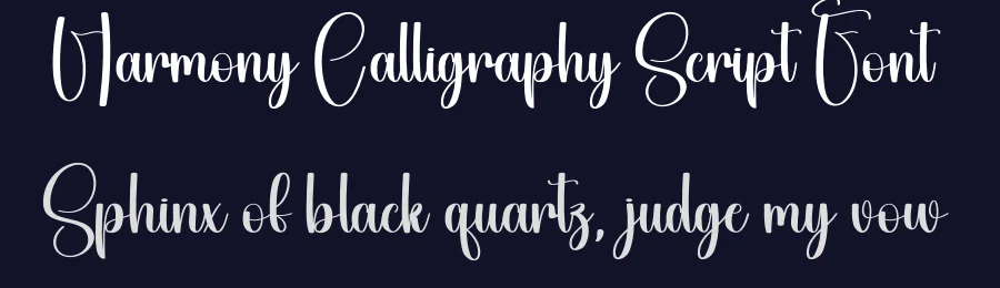 Harmony Calligraphy Script Font by creativeletter — Script Handwritten Font — thumbnail 2