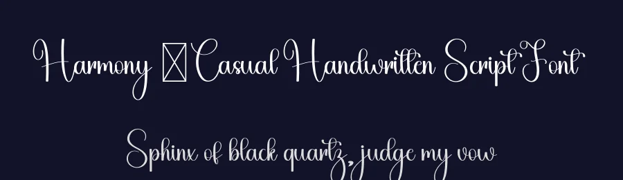Harmony – Casual Handwritten Script Font by freshtypeink — Script Handwritten Font — thumbnail 2