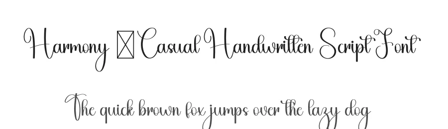 Harmony – Casual Handwritten Script Font by freshtypeink — Script Handwritten Font