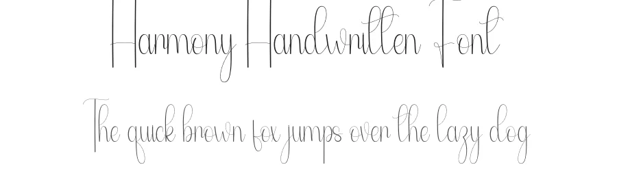 Harmony Handwritten Font by andikastudio — Script Handwritten Font