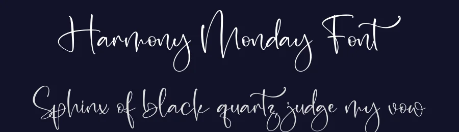 Harmony Monday Font by letterfabric — Script Handwritten Font — thumbnail 2