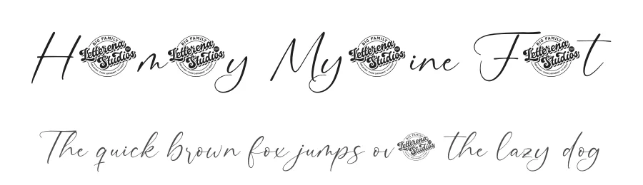 Harmony Myshine Font by letterenastudios — Script Handwritten Font