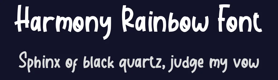 Harmony Rainbow Font by qwrtype — Display Font — thumbnail 2