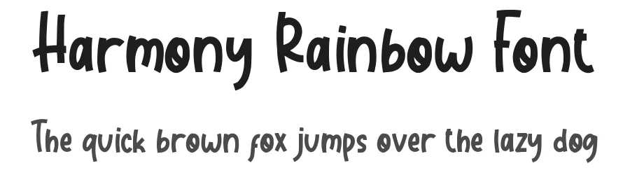 Harmony Rainbow Font by qwrtype — Display Font
