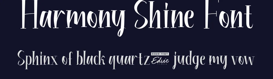 Harmony Shine Font by edricstudio — Display Font — thumbnail 2