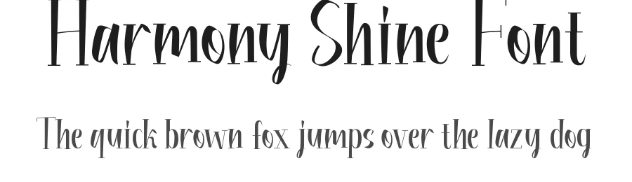 Harmony Shine Font by edricstudio — Display Font