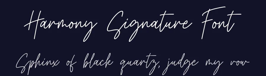 Harmony Signature Font by qwrtype — Script Handwritten Font — thumbnail 2