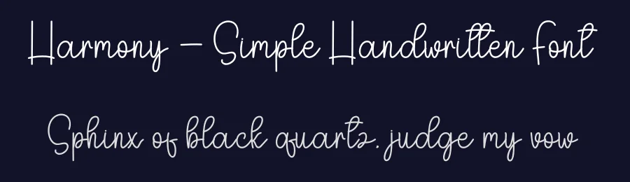 Harmony – Simple Handwritten Font by andikastudio — Script Handwritten Font — thumbnail 2