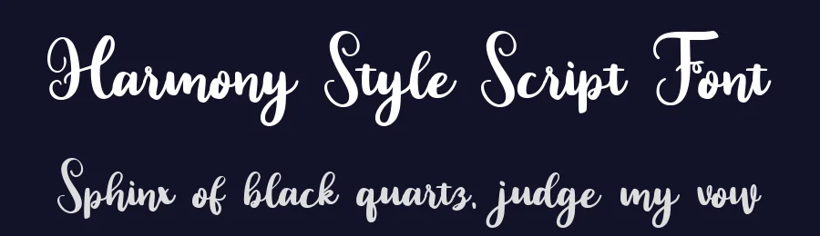 Harmony Style Script Font by bearydsgn — Script Handwritten Font — thumbnail 2