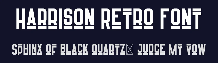 Harrison Retro Font by vp_creative_shop — Decorative Font — thumbnail 2
