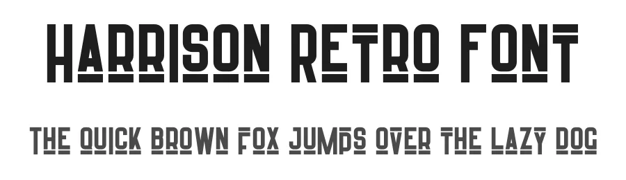 Harrison Retro Font by vp_creative_shop — Decorative Font