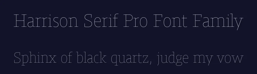 Harrison Serif Pro Font Family by TypeMates — Serif Font — thumbnail 2