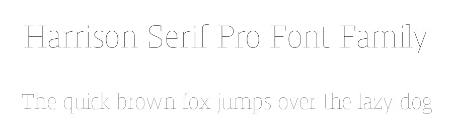 Harrison Serif Pro Font Family by TypeMates — Serif Font