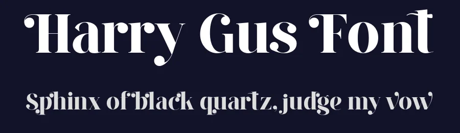 Harry Gus Font by Wajik co — Serif Font — thumbnail 2