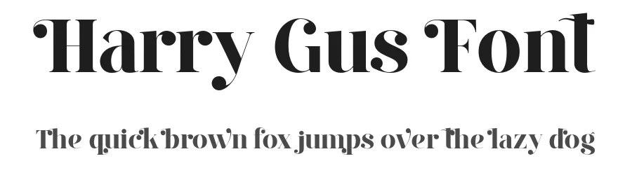 Harry Gus Font by Wajik co — Serif Font