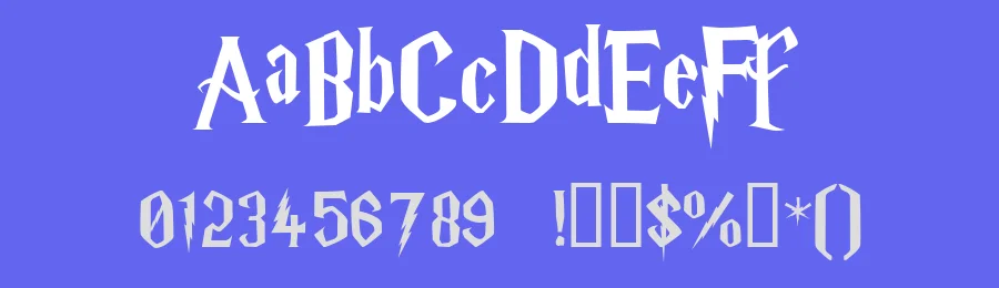 Harry Potter Font by Igor Grovich — Display Font — thumbnail 3