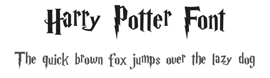 Harry Potter Font by Igor Grovich — Display Font